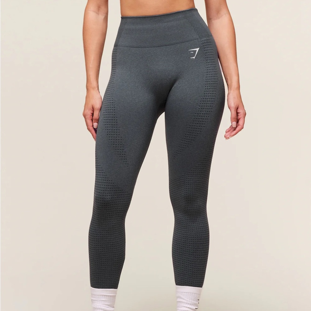 Gymshark Charcoal Seamless High-Waist Leggings